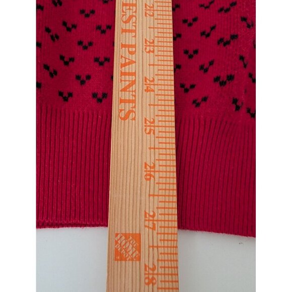 Chaps Polar Bear Sweater Mens Size Large Red Christmas Holiday Cotton Crew Neck - Picture 9 of 9